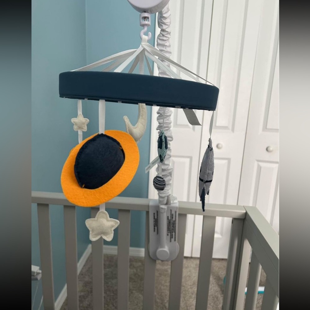 Space galaxy baby mobile